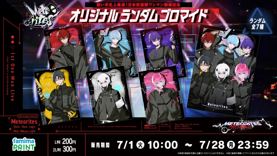日本武道館ワンマン開催記念!オリジナル ランダム ブロマイド